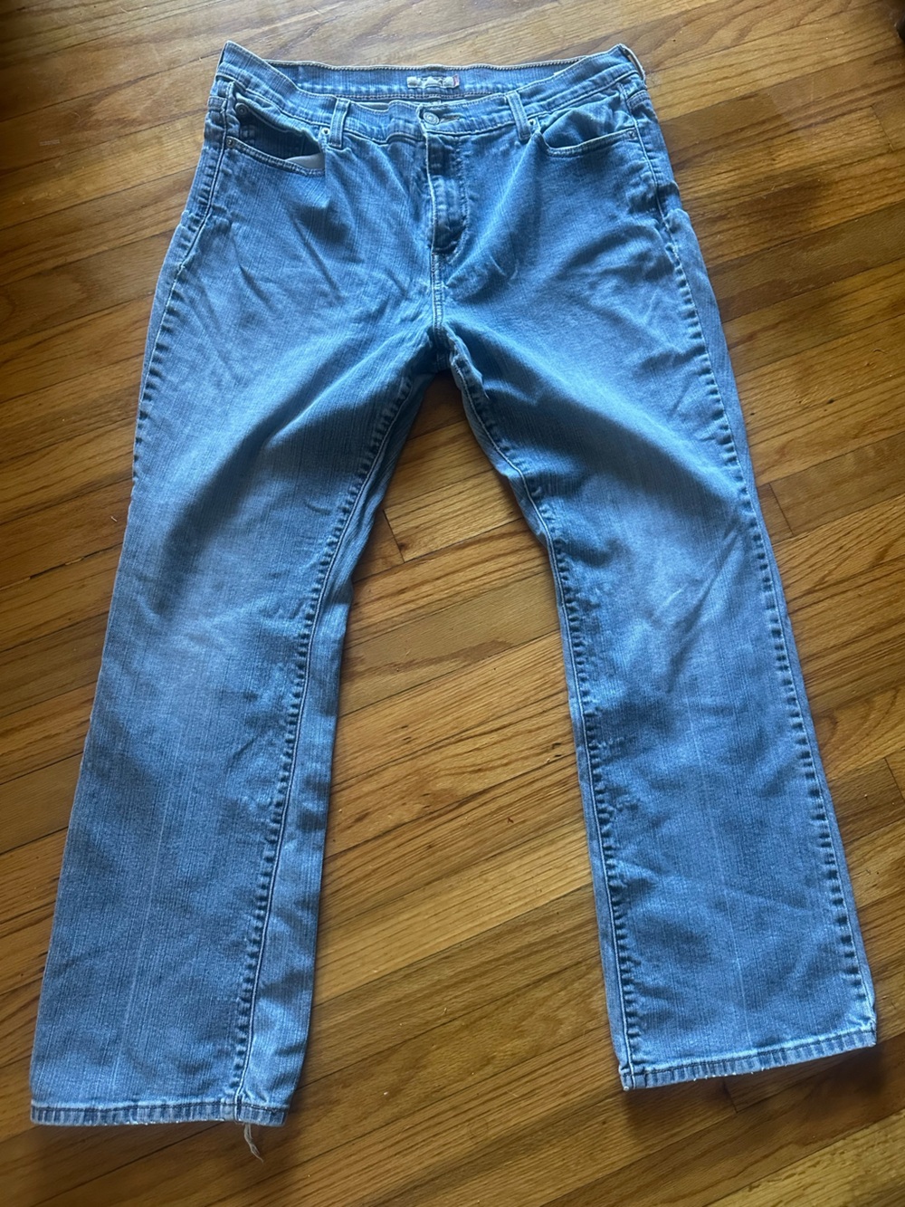 Vintage Levi’s 515 Bootcut Jeans Mid Rise Stretch Blue Denim Women 16 Medium